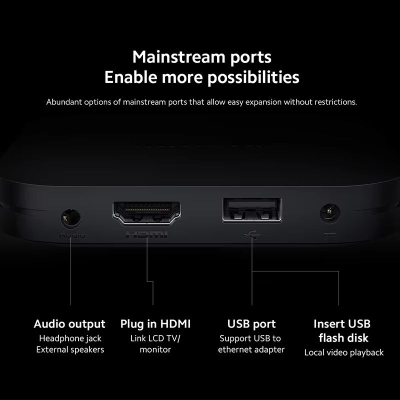 Global Version Mi TV Box S 2Nd Gen 4K Ultra HD BT5.2 2GB 8GB Google TV Google Assistant Smart TV Box